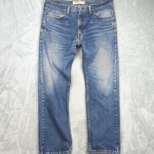 Men's Levi's 505 Regular Straight Fit Blue‎ Jeans Size 36x30 (100% cotton)